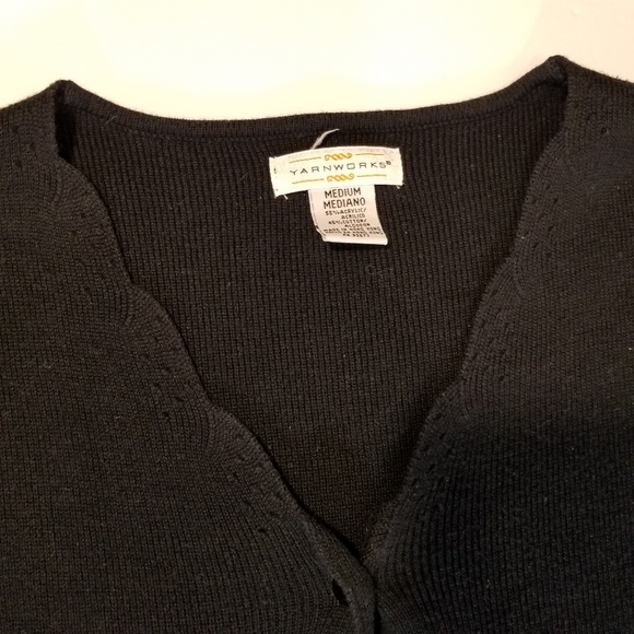 Yarnworks Sweaters - Yarnworks Acrylic/ Cotton short sleeve cardigan